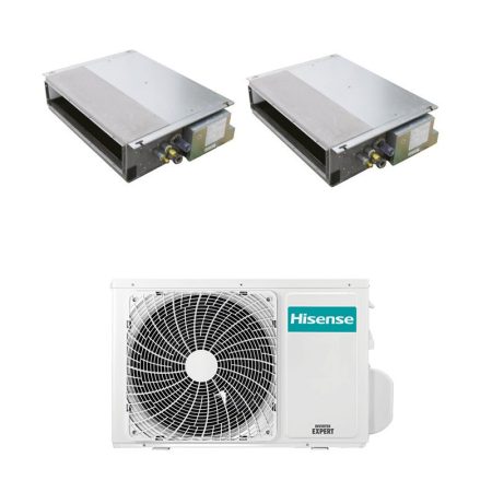 Condizionatore Hisense Canalizzato Dual Split 9000+12000 Btu Inverter 2Amw42U4Rgc R-32 A++