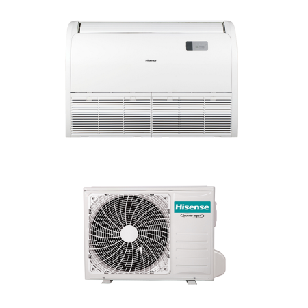 Condizionatore Hisense Pavimento Soffitto 24000 Btu Inveter Monosplit Auv71Ur4Rb8 Con Comando Remoto A++