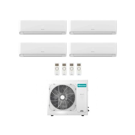 Condizionatore Hisense Quadri Split Ecosense 7000+12000+12000+12000 Btu Wifi Inverter 4Amw105U4Raa A++