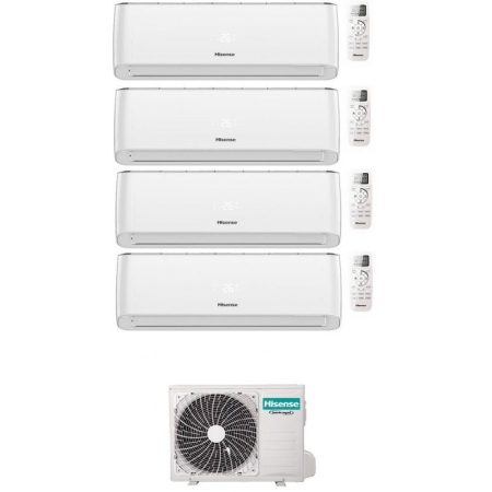 Condizionatore Hisense Quadri Split Energy Pro 9000+9000+9000+12000 Btu Wifi Inverter 4Amw81U4Raa A++