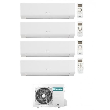 Condizionatore Hisense Quadri Split Energy Ultra 7000+7000+7000+12000 Btu Wifi Inverter 4Amw105U4Raa A++