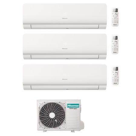 Condizionatore Hisense Trial Split New Energy 12000+12000+12000 Btu Wifi Inverter 3Amw72U4Rjc A++