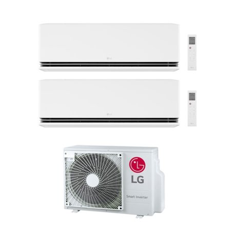 Condizionatore Lg Dual Split Dualcool Deluxe 12000+12000 Btu Wifi Inverter Mu2Rw17 A+++