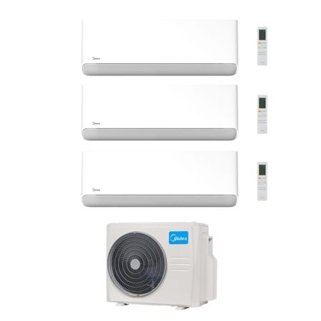 Condizionatore Midea Trial Split Breezeless 9000+12000+12000 Btu Wifi Inverter M3Oa-27Hfn8-Q A++