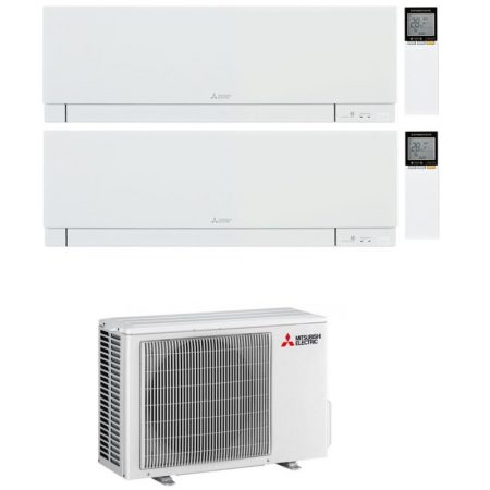 Condizionatore Mitsubishi Dual Split Kirigamine Zen Msz-Ef Bianco 7000+9000 Btu Wifi Inverter Mxz-2F42Vf A+++