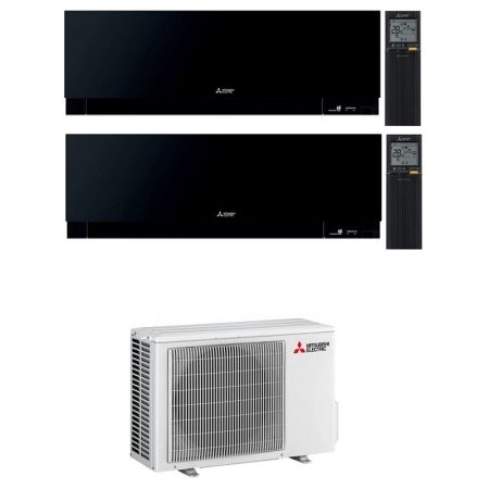 Condizionatore Mitsubishi Dual Split Kirigamine Zen Msz-Ef Nero 7000+12000 Btu Wifi Inverter Mxz-2F42Vf A+++