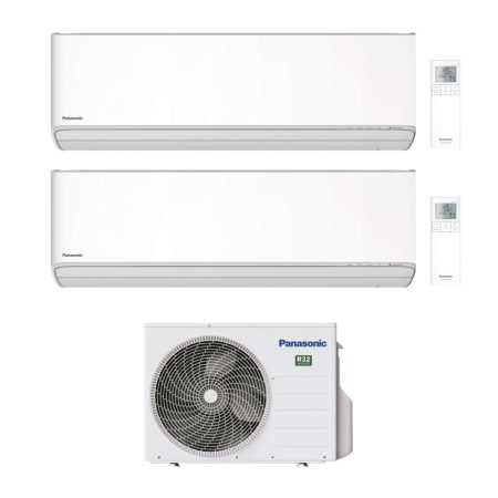 Condizionatore Panasonic Dual Split Etherea Bianco 12000+12000 Btu Wifi Inverter Cu-2Z50Tbe A+++