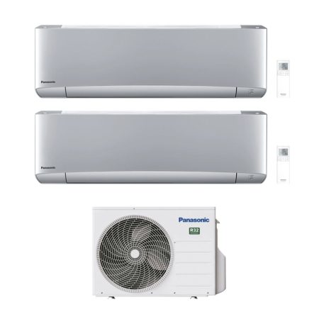 Condizionatore Panasonic Dual Split Etherea Silver7000+12000 Btu Wifi Inverter Cu-2Z35Tbe A+++