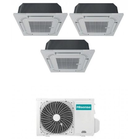 Hisense Condizionatore Cassetta A 4 Vie Trial Split Inverter Gas R32 9000+9000+12000 Btu 3Amw62U4Rjc A++