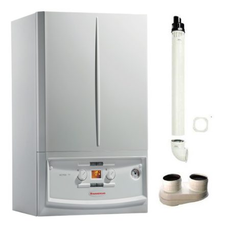 Caldaia Immergas Victrix Tt A Condensazione Camera Stagna 24 Kw Metano/Gpl 3.025636 + Kit Fumi Omaggio