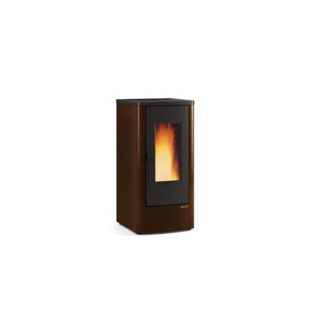 Stufa A Pellet La Nordica Extraflame Dahiana Vfs 10 Kw In Acciaio E Top In Ghisa Colore Bronzo Ad Aria