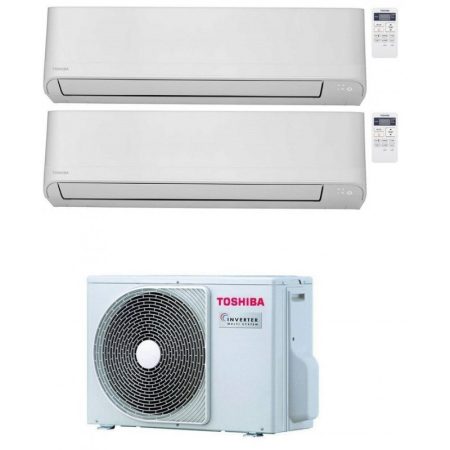 Toshiba New Seiya Condizionatore Dual Split 12000+12000 12+12 Btu Inverter R32 Ras-2M18U2Avg-E A++