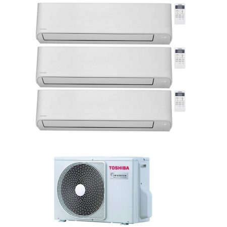 Toshiba New Seiya Condizionatore Trial Split 7000+12000+12000 Btu Inverter R32 Ras-3M18U2Avg-E A++