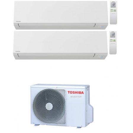 Toshiba Shorai Edge Wifi R32 Condizionatore Dual Split Inverter 12000+12000 12+12 Btu Ras-2M18U2Avg-E A++